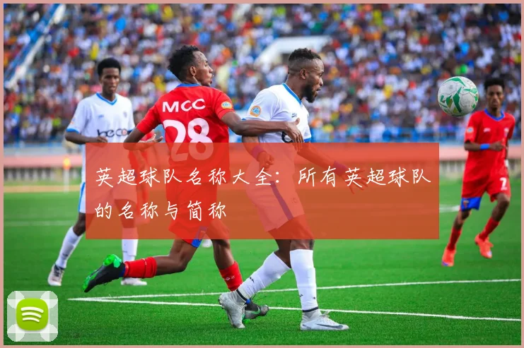 英超球队名称大全：所有英超球队的名称与简称
